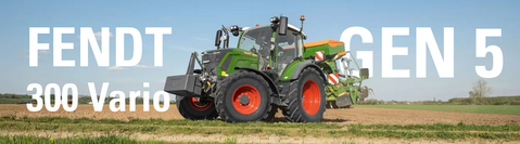 Fendt 300 Vario Gen5 sår på mark
